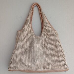 Banana Republic Woven Straw Tote Bag